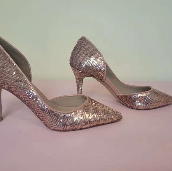Rosegold sequin heels - Picture 4 of 5